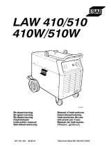 ESAB LAW 410, LAW 510 Handleiding