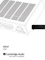 Cambridge Audio azur 551R Handleiding