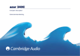 Cambridge Audio azur 340 c Handleiding