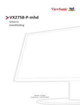 ViewSonic VX2758-P-MHD Gebruikershandleiding