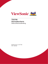 ViewSonic TD2760 Gebruikershandleiding