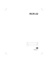 Sangean RCR-22 Handleiding
