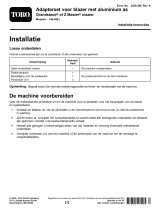 Toro Aluminum Spindle Blower Adapter Kit, Grandstand or Z Master Mower Installatie gids