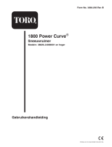 Toro 1800 Power Curve Snowthrower Handleiding