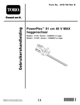Toro PowerPlex 61cm 40V MAX Hedge Trimmer Handleiding
