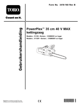 Toro PowerPlex 35cm 40V MAX Chainsaw Handleiding