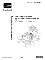 Toro GrandStand Mower, With 122cm TURBO FORCE Cutting Unit Handleiding