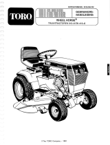 Toro 416-8 Garden Tractor Handleiding
