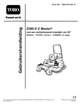Toro Z580-D Z Master, With 52 Rear Discharge Mower Handleiding