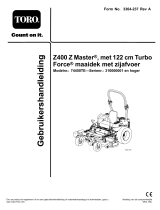 Toro Z400 Z Master, With 122cm TURBO FORCE Side Discharge Mower Handleiding