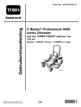 Toro Z Master Professional 6000 Series Riding Mower, Handleiding