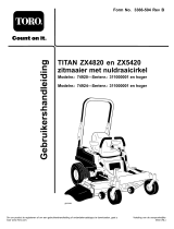 Toro TITAN ZX4820 Zero-Turn-Radius Riding Mower Handleiding