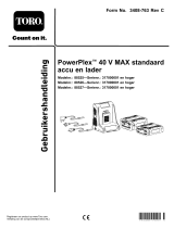 Toro PowerPlex 40V Max Standard 180 WH Battery Pack Handleiding
