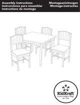 KidKraft Nantucket Table & 4 Chair Set - Pastel Assembly Instruction