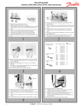 Danfoss VHX-DUO valve set for wall connection Installatie gids