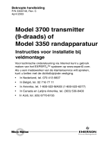 Micro Motion Model 3700 transmitter 9-draads of Model 3350 randapparatuur Installatie gids