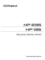 Roland HP-135 de handleiding