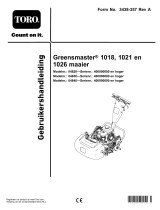 Toro Greensmaster 1018 Mower Handleiding