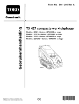 Toro TX 427 Narrow Track Compact Tool Carrier Handleiding