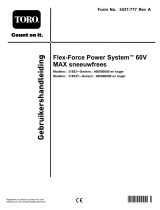 Toro Flex-Force Power System 60V MAX Snowthrower Handleiding