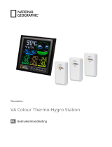 National Geographic VA colour LCD Weather Station incl. 3 Sensors de handleiding