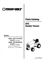 Troy-Bilt GTX 18 Parts Catalog