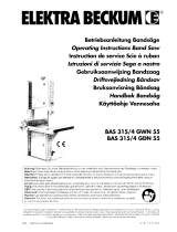 Elektra Beckum BAS 315/4 GDN 55 Operating Instructions Manual