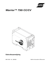 ESAB Warrior™ 750i CC/CV Handleiding