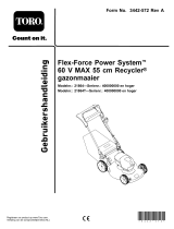 Toro Flex-Force Power System 60V MAX 55cm Recycler Lawn Mower Handleiding