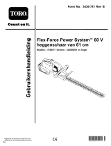 Toro Flex-Force Power System 24in 60V Hedge Trimmer Handleiding