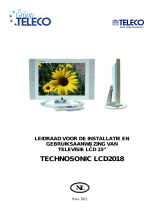Teleco Monitor 15 Technosonic LCD2018 Handleiding