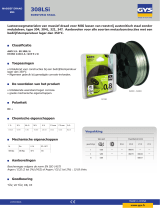 GYS STAINLESS STEEL WIRE REEL Ø 0.8 - 5 KG - D. 200 - AWS A 5.9 : 308 Si Data papier
