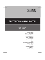 Citizen CT-666N Handleiding