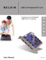 Belkin CARTE PCI USB 2.0 5 PORTS #F5U220VEA1 Handleiding