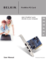 Belkin CARTE IEEE 1394 FIREWIRE® PCI #F5U502EA Handleiding