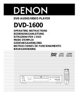 Denon DVD-1600 Handleiding