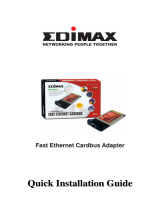 Edimax Ethernet Cardbus Adapter Handleiding