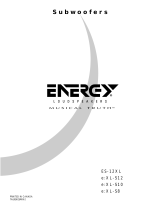 Energy Speaker Systems e:XL-S8 Handleiding