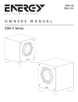 Energy Speaker Systems ESW-V8 Handleiding