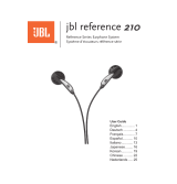 JBL REFERENCE 210 {jbl} Handleiding