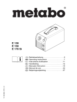 Metabo E 130 Handleiding