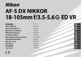 Nikon AF-S DX NIKKOR 18-105mm f/3.5-5.6G ED VR Handleiding