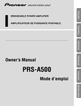 Pioneer PRS-A500 Handleiding