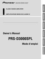 Pioneer PRS-D3000SPL Handleiding