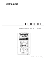 Roland DJ-1000 MIXER Handleiding