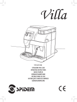 Saeco VILLA SILVER SUP018M Handleiding