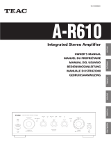 TEAC A-R610 Handleiding