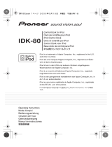 Pioneer IDK-80 Handleiding