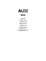 Alto HPA6 Handleiding