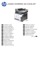 HP LaserJet Enterprise 500 color MFP M575 Installatie gids